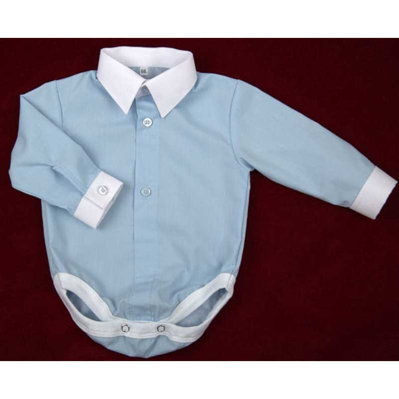 Blue Shirt Bodysuit for Baby Boy