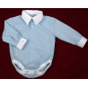 Blue Shirt Bodysuit for Baby Boy