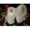 Baby Girls Christening Shoes with Bow and Fur M062