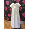 Handmade Linen Boys Christening Robe