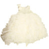  Ivory Sequin Ruffle Princess Flower Girl Dress by Sevva