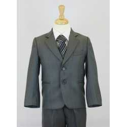 Boys Dark Grey 5 Piece Communion Suit Style 506