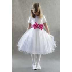 Princess Tea-Length Flower Girl/Special Occasion Dress With Sash Beading Bow Style 1