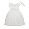 Couche Tot Ivory Floral Mesh Flower Girl Dress Style 1322