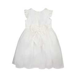 Couche Tot Ivory Floral Mesh Flower Girl Dress Style 1322