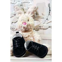 Baby Boys Black Suede Leather Christening/Wedding/Pram/ Formal Party Shoes Style 4143/174