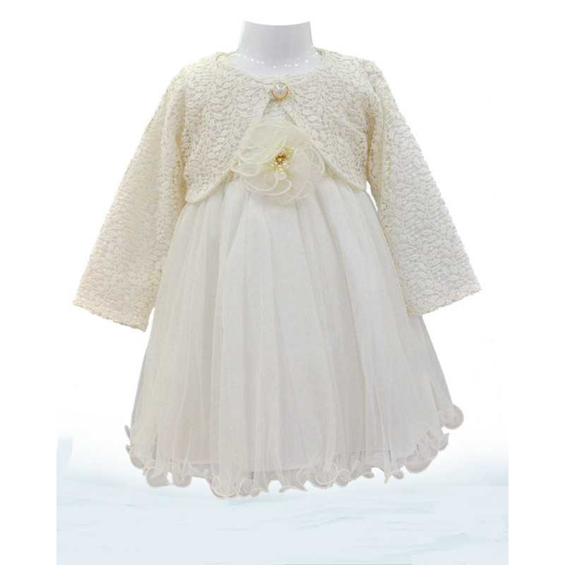  Girls Ivory Special Occasion Dress & Bolero Style SB822