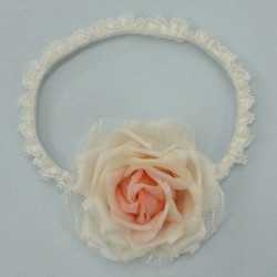 Pure Pink Shabby Chic Flower Baby Girl Headband Style OP14