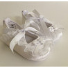 Baby Girls White Christening Shoes Style 509