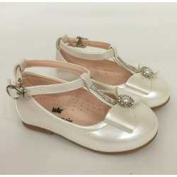 Ivory Leather Special Occasions Shoes Style 4378