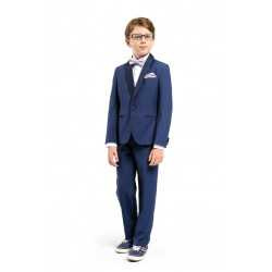 2 Piece Elegant Navy Communion/Special Occasions Suit Style BLUE