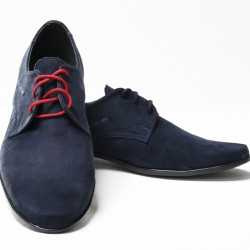 Navy Suede Leather Elegant Communion/Ceremonial Shoes bsh02