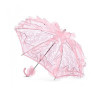 Handmade Pink Lace Flower Girl/ Bridesmaid Parasol Happy Hannah Long p06