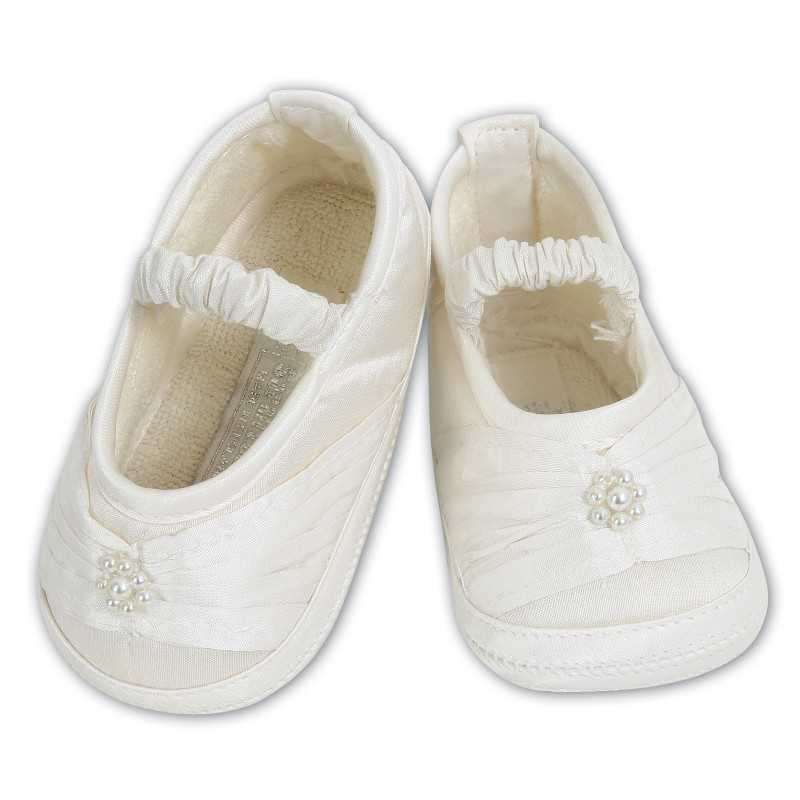 Chic Baby Girl White Christening/Special Occasion Shoes 4409