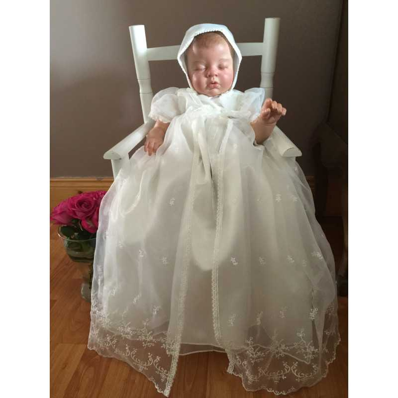 Baby Girls Ivory Christening Gown Style 329