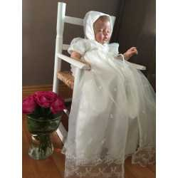 Baby Girls Ivory Christening Gown Style 329