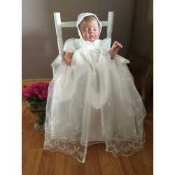 Baby Girls Ivory Christening Gown Style 329