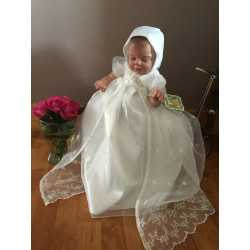 Baby Girls Ivory Christening Gown Style 329