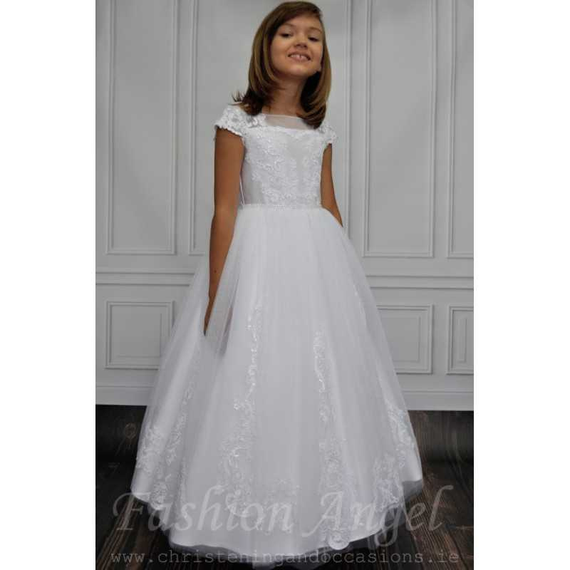 Beautiful Lace Decorated Communion Dress style Jasmine