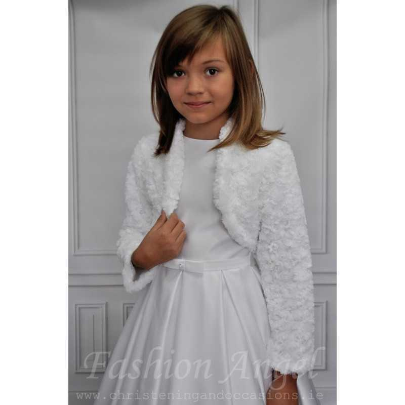 Simple Elegant Faux Fur Communion/Special Occasion CB06