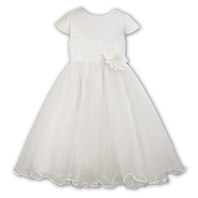 Ceremonial/Flower Girl Light Ivory Dress from Sarah Louise 070036-2