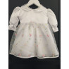 Lovely White Satin Embroidered Christening/Special Occasion Dress style Rosalia