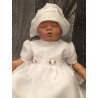 Pretty Christening /Special Occasion Dress with Lace and Roses style Tina