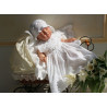 Handmade Beautiful Christening/Special Occasion Outfit for Girl style White Flower