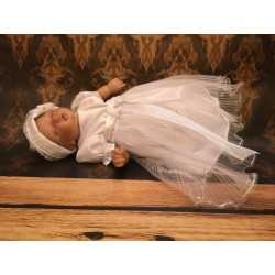 White and Silver Christening/Special Occasion Dress style CH-29