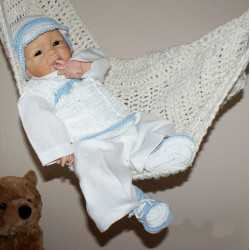 Lovely Handmade Baby Boy Christening/Special Occasion Outfit Style Junior Blue