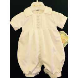 Couche Tot Baby Boys Ivory Christening Romper Style CHR14066