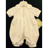 Couche Tot Baby Boys Ivory Christening Romper Style CHR14066