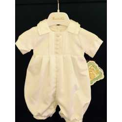 Couche Tot Baby Boys Ivory Christening Romper Style CHR14066