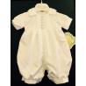 Couche Tot Baby Boys Ivory Christening Romper Style CHR14066