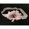 White or Pink Flower Baby Girl Christening/special Occasion Headband 211