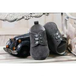 Baby Boys Graphite Suede Christening/Wedding/Pram/ Formal Party Shoes Style 4143/190