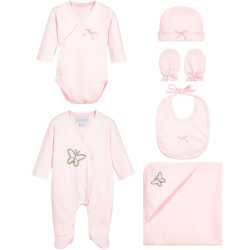 Lovely Pink 6 pcs Set for Baby Girl in Gift Box style CT4042