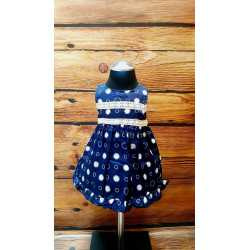 Lovely Navy/White Baby Girl Special Occasion Dress Style 622